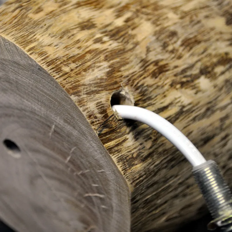 Drill side access hole.