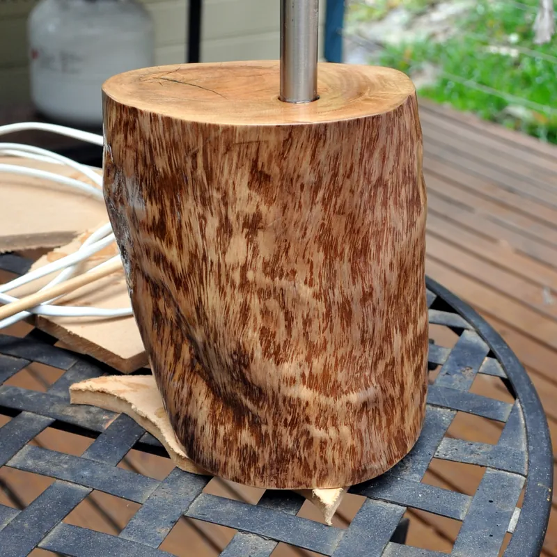Recycled Wooden Table Lamp