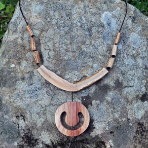 Handmade wooden necklace by Treetop Trove