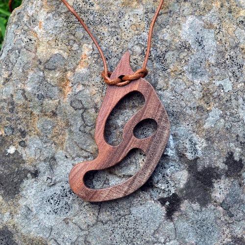Handmade wooden pendant by Treetop Trove